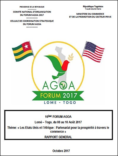 DOWNLOAD: AGOA Forum 2017: General Report on the AGOA Forum in Togo (french)