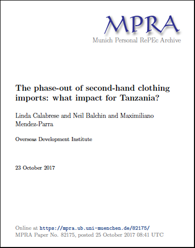 The phase-out of second-hand clothing imports: what impact for Tanzania?
