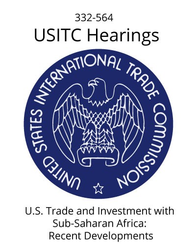 DOWNLOAD: USITC 23 January 2018 Hearings - His Excellency Mninwa J. Mahlangu, Embassy of the Republic of South Africa