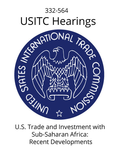 USITC 23 January 2018 Hearings - His Excellency Mninwa J. Mahlangu, Embassy of the Republic of South Africa