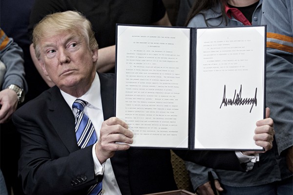 Presidential proclamation on adjusting imports of steel into the United States