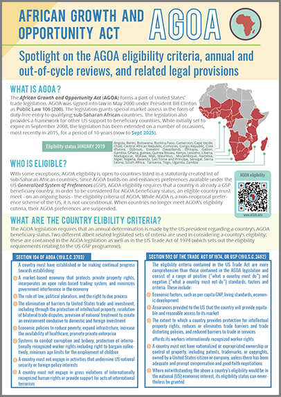 DOWNLOAD: AGOA legal, eligibility and review provisions