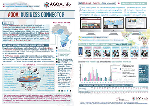 DOWNLOAD: AGOA Business Connector Brochure [Updated 2023]