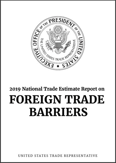 DOWNLOAD: 2019 US National trade estimate report on foreign trade barriers