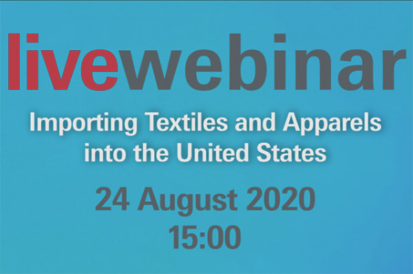 Event: Live webinar on importing textiles and apparels into the US