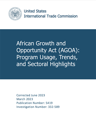 DOWNLOAD: AGOA: Program usage, trends, and sectoral highlights (2023 Report)
