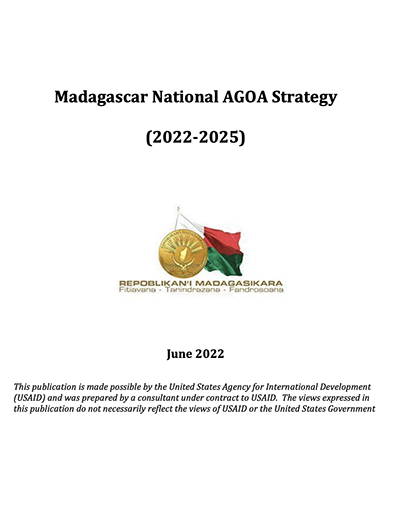 DOWNLOAD: Madagascar - National AGOA Strategy 2022-2025