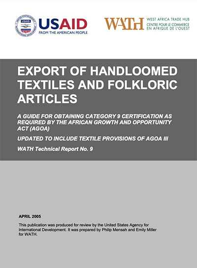 DOWNLOAD: Export of handloomed textiles and folklore articles
