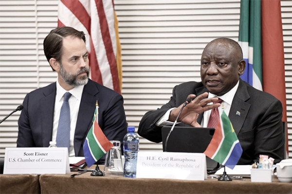US Chamber of Commerce hosts South African president Ramaphosa to deepen bilateral trade, investment ties