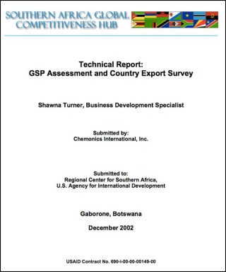 DOWNLOAD: Technical Report: GSP assessment and country export survey - Tradehub