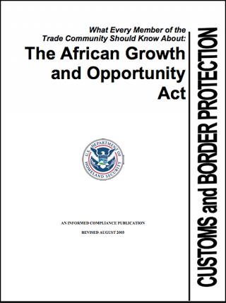 DOWNLOAD: What every member of the trade community should know about AGOA 2003