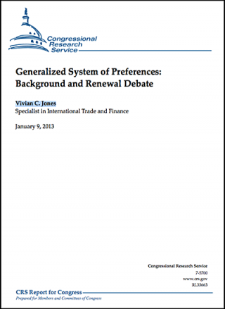 DOWNLOAD: The US GSP: Background and renewal debate 2013