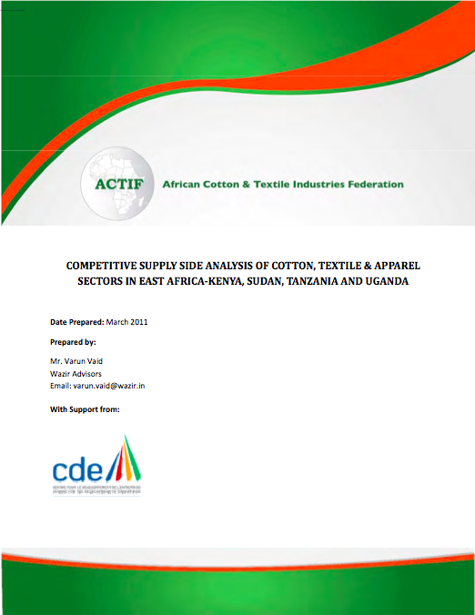 Report on competitive supply side analysis of CTA sectors in Kenya, Sudan, Tanzania and Uganda 2011 (ACTIF-2011)