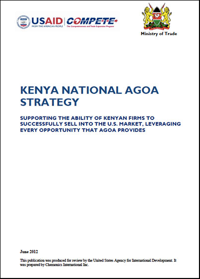 Kenya - National AGOA Strategy 2012 (updated version below)