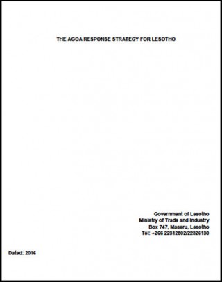 DOWNLOAD: Lesotho - National AGOA Strategy (updated version below)