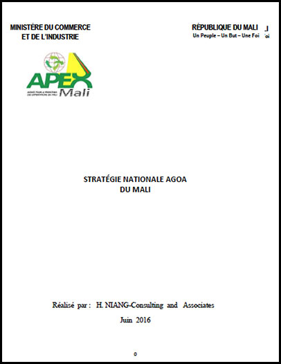Mali - National AGOA Strategy