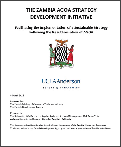 Zambia - National AGOA Strategy (updated version below)
